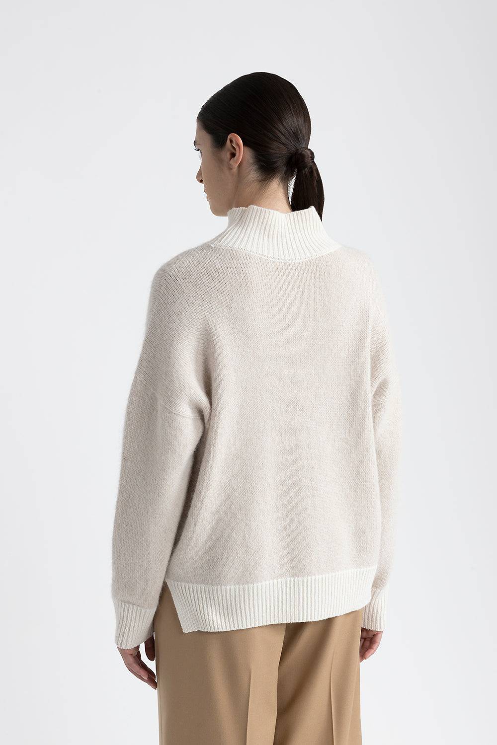 Peserico Maglia collo alto in lana, cashmere e alpaca Offerta
