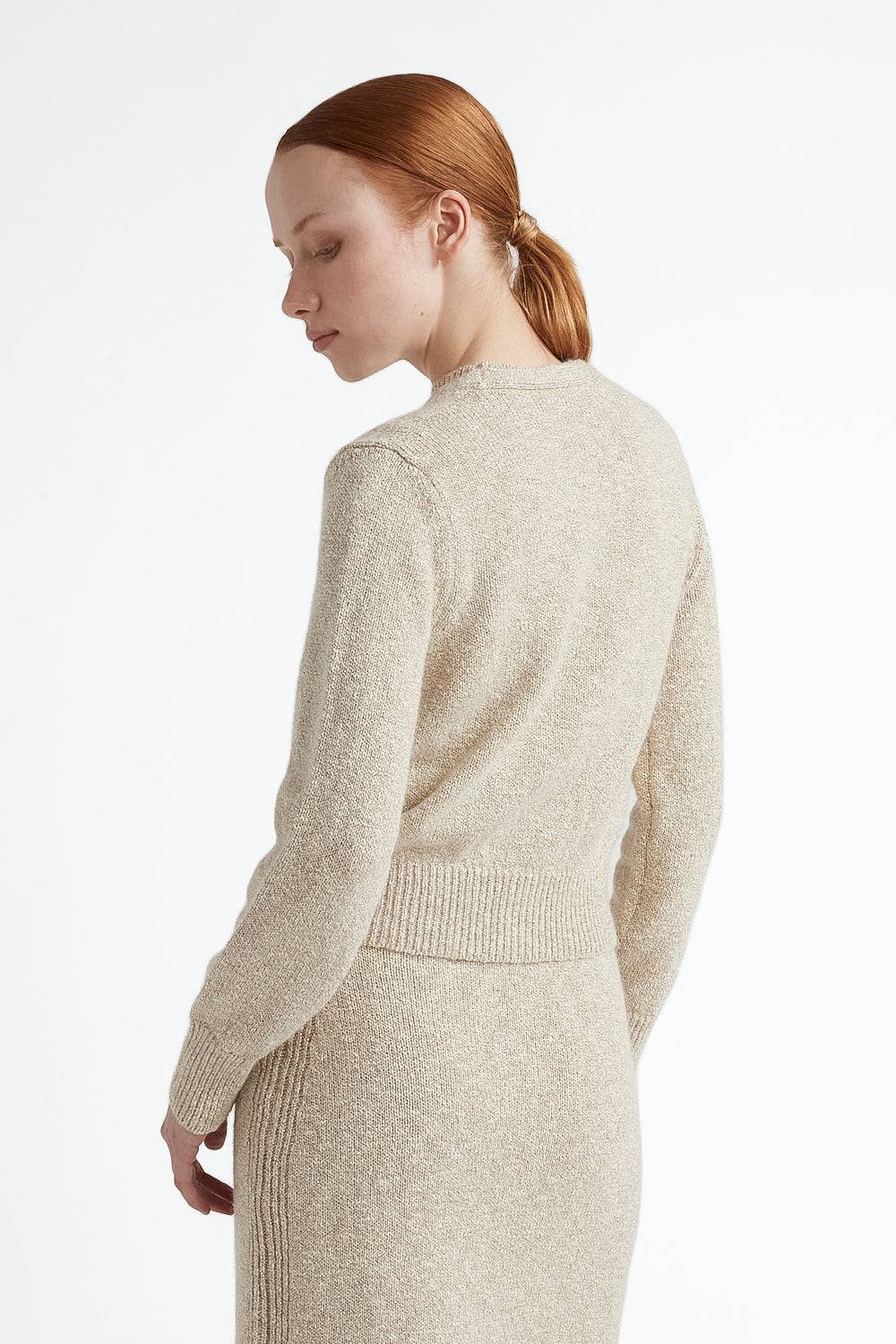 Peserico Cardigan in cotone e lana d'alpaca con lurex Outlet