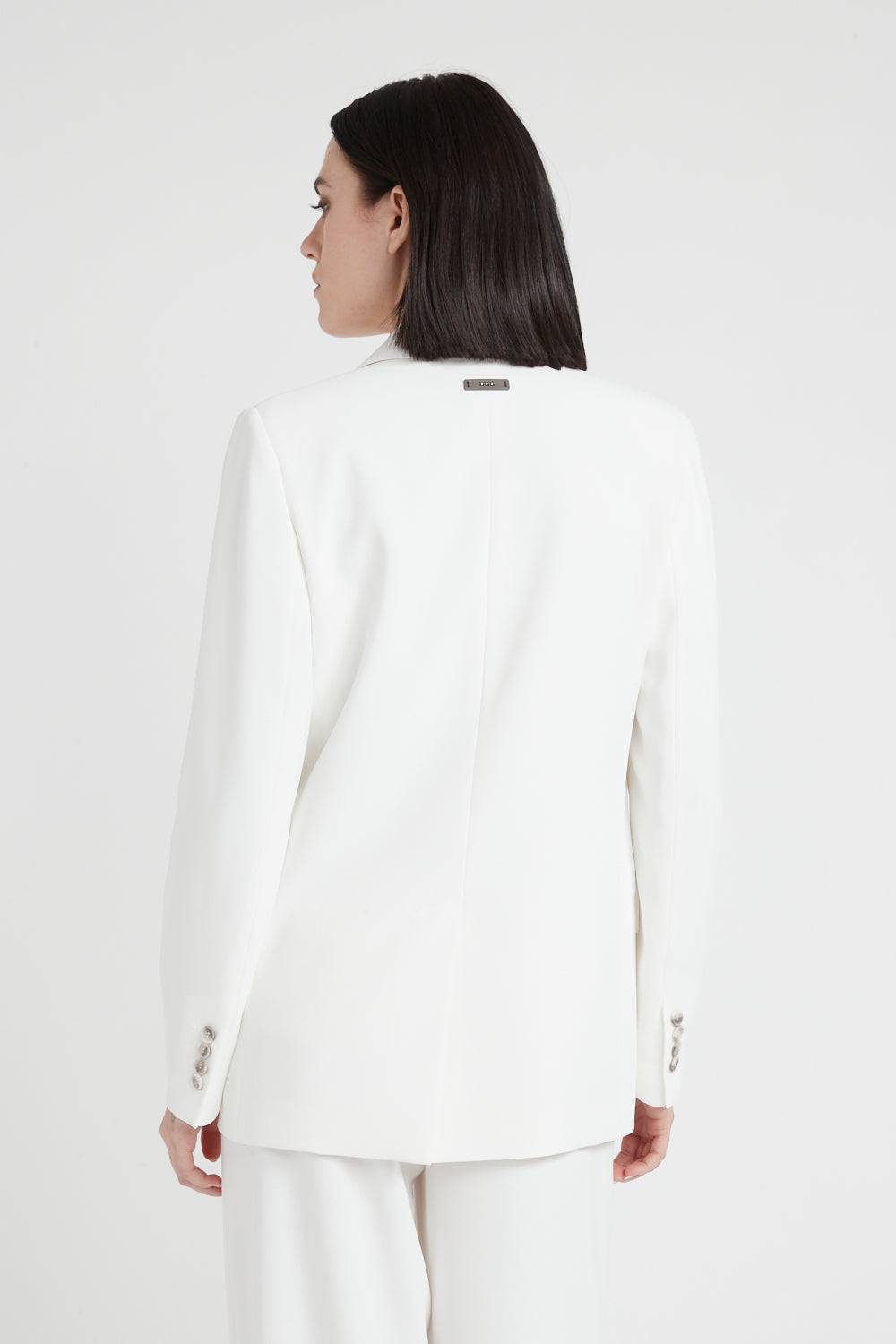 Peserico Blazer monopetto in fluido cady crepe Hotsell
