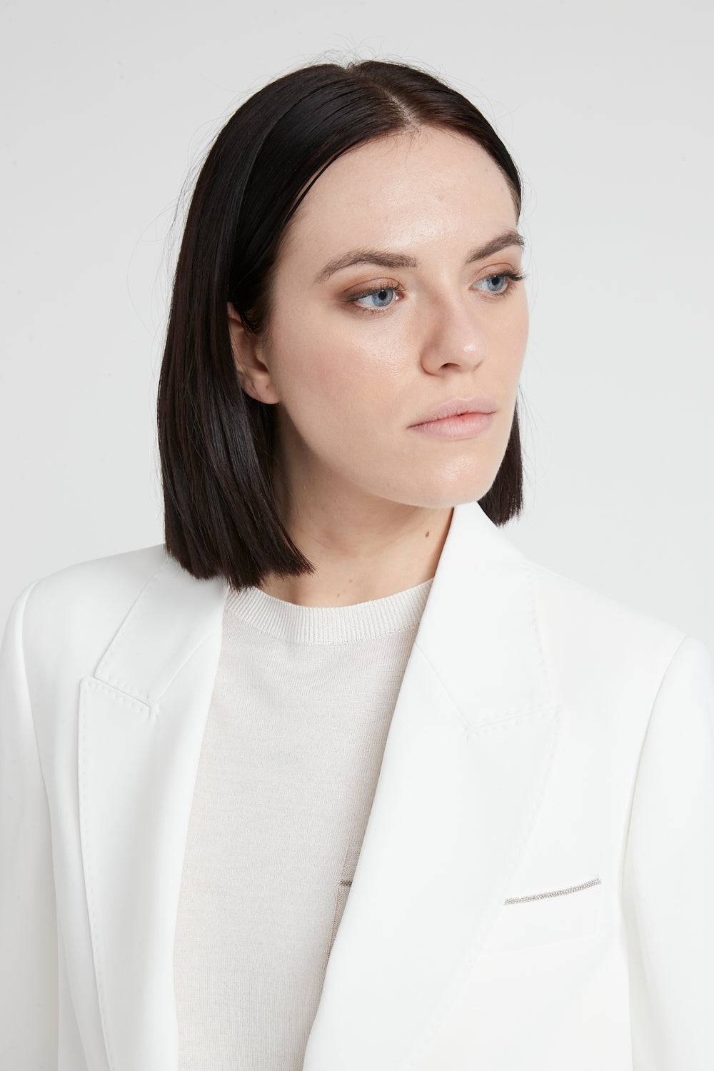 Peserico Blazer monopetto in fluido cady crepe Hotsell