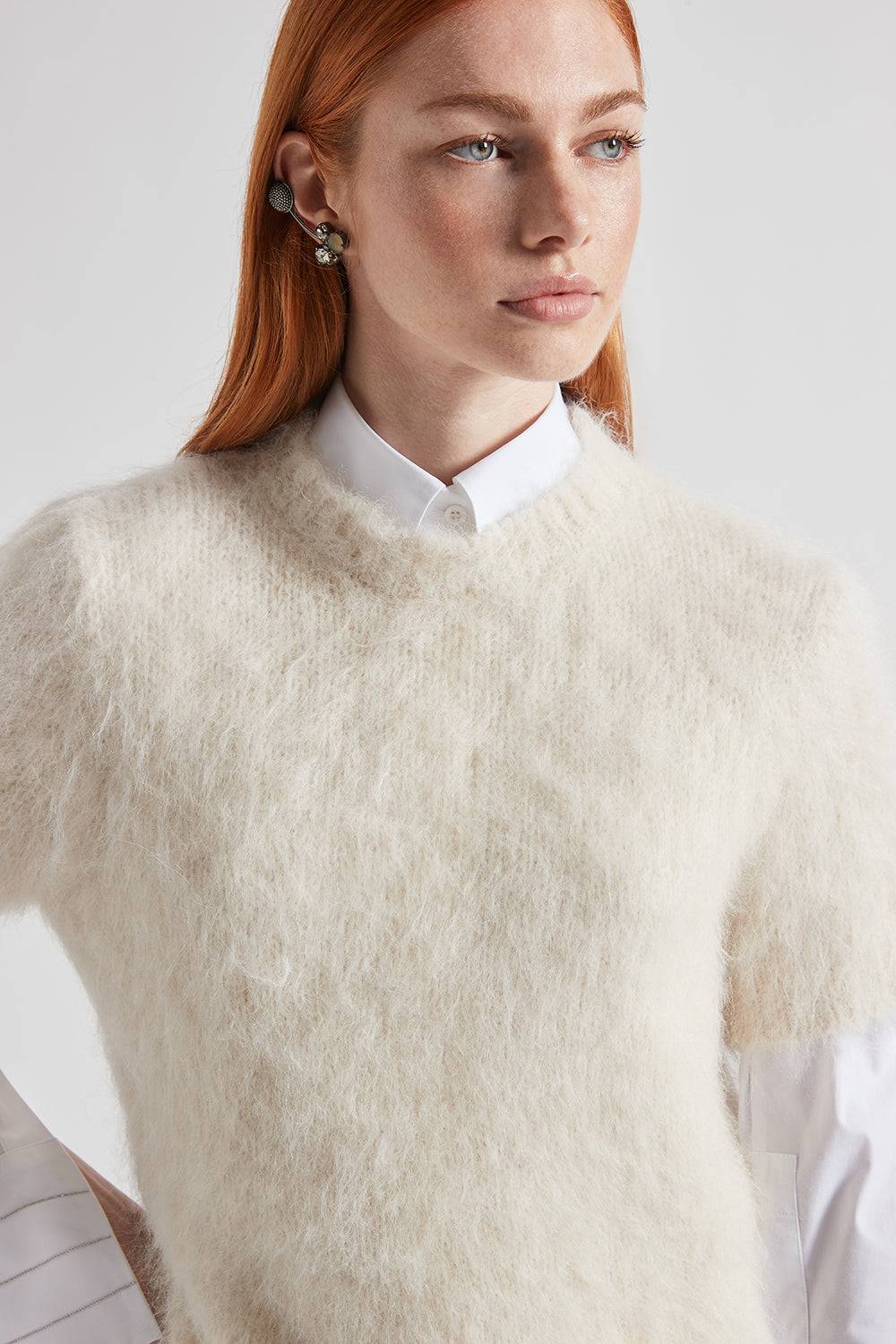 Peserico Camicia in popeline di cotone stretch Offerta per la Festa della Mamma