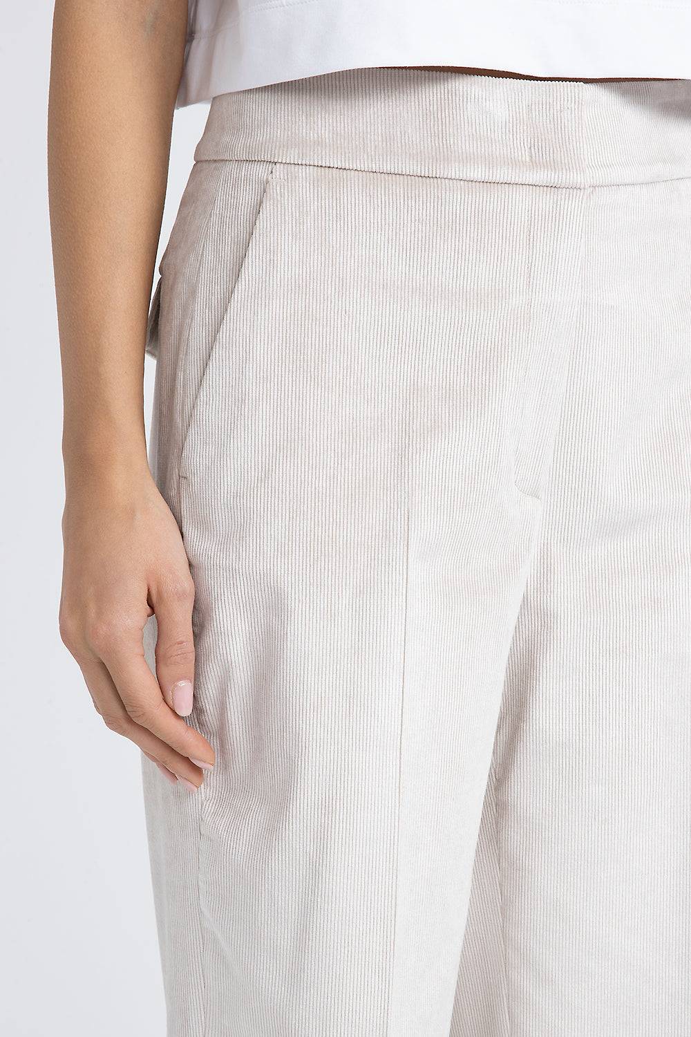 Peserico Pantalone straight in velluto 2000 righe Comprane uno, ottenene uno gratis