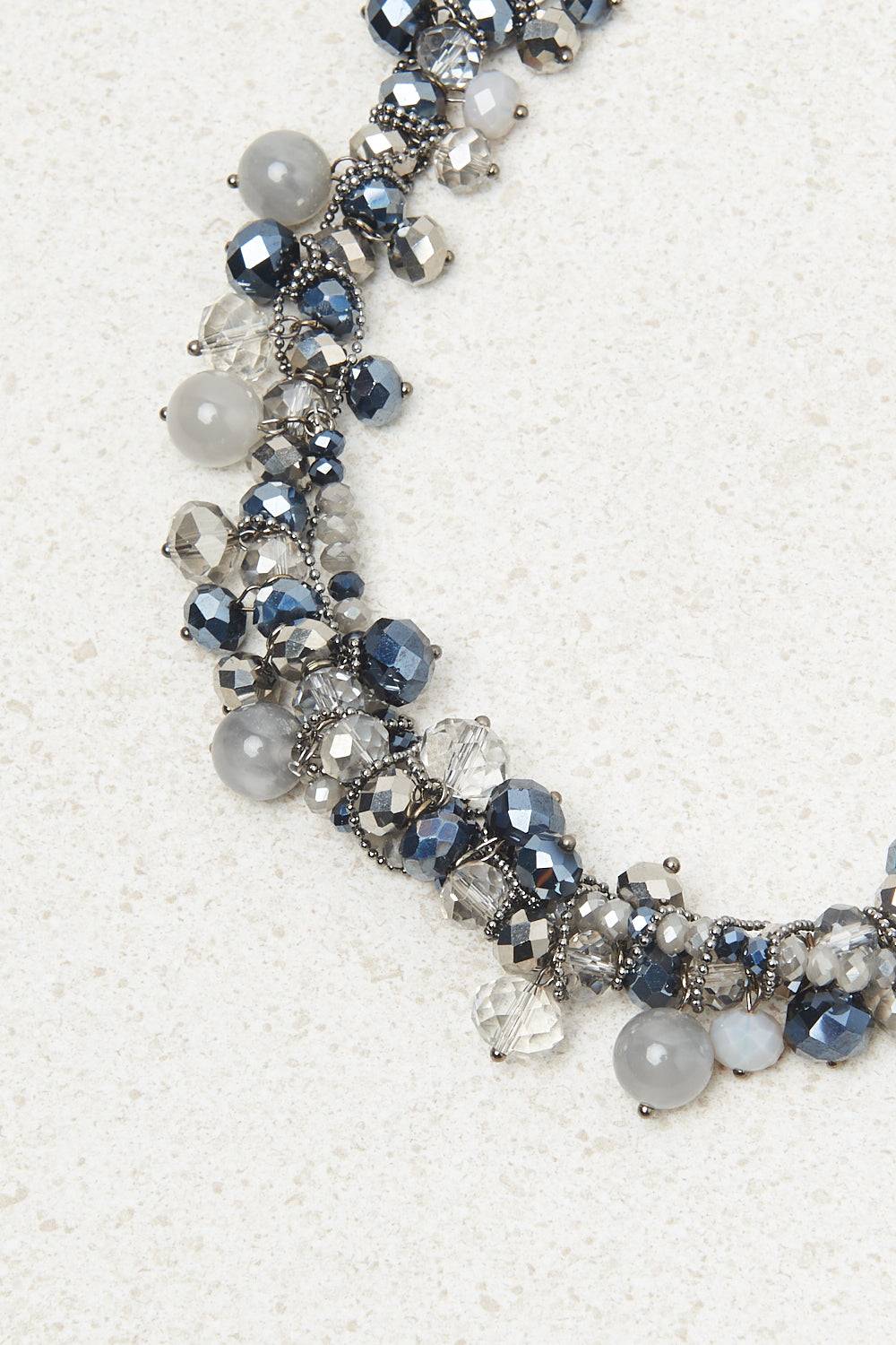 Peserico Collana girocollo con demi-cristalli e pietre dure Super sconto