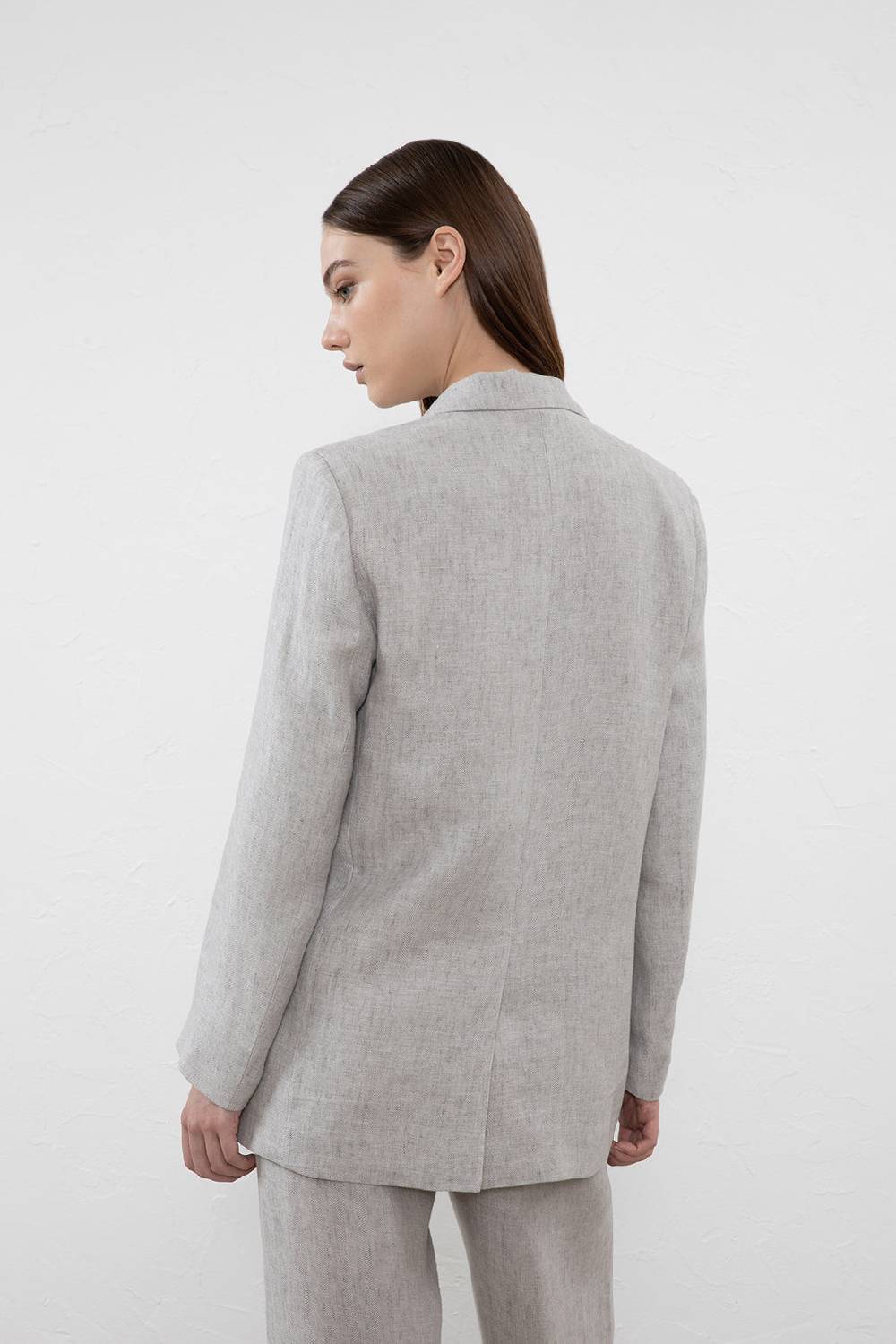 Peserico Blazer doppiopetto in puro lino Promozione