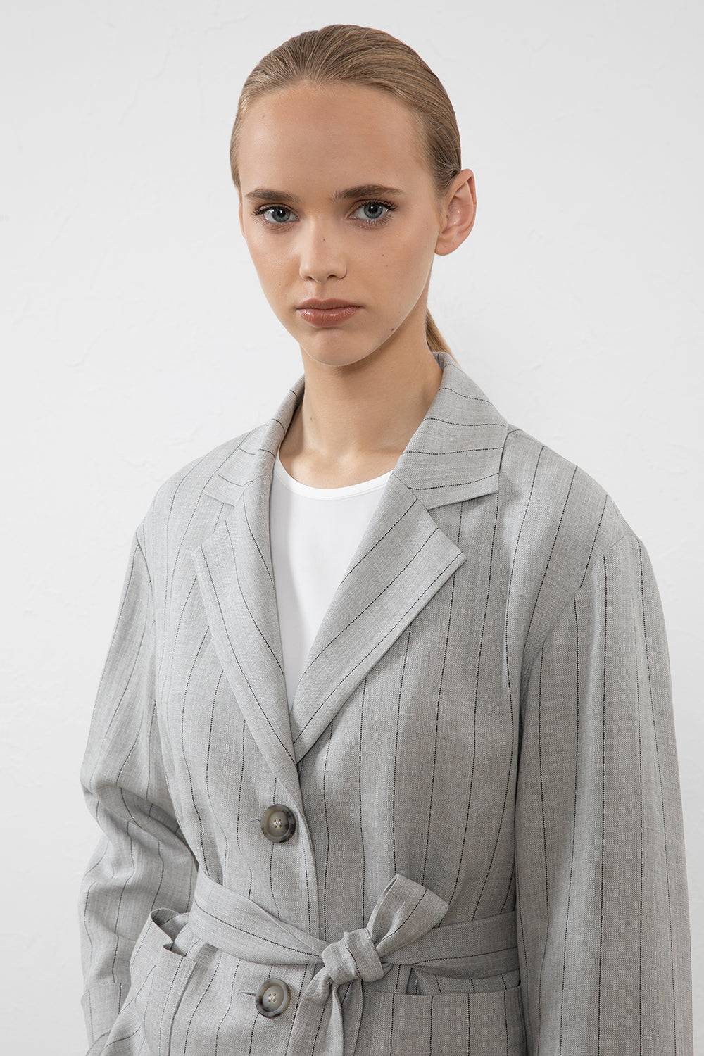 Peserico Blazer monopetto in lino, viscosa e lurex Pezzi Unici