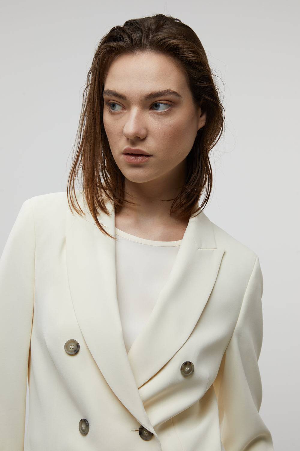 Peserico Blazer doppiopetto in cady crepe Qualità Garantita