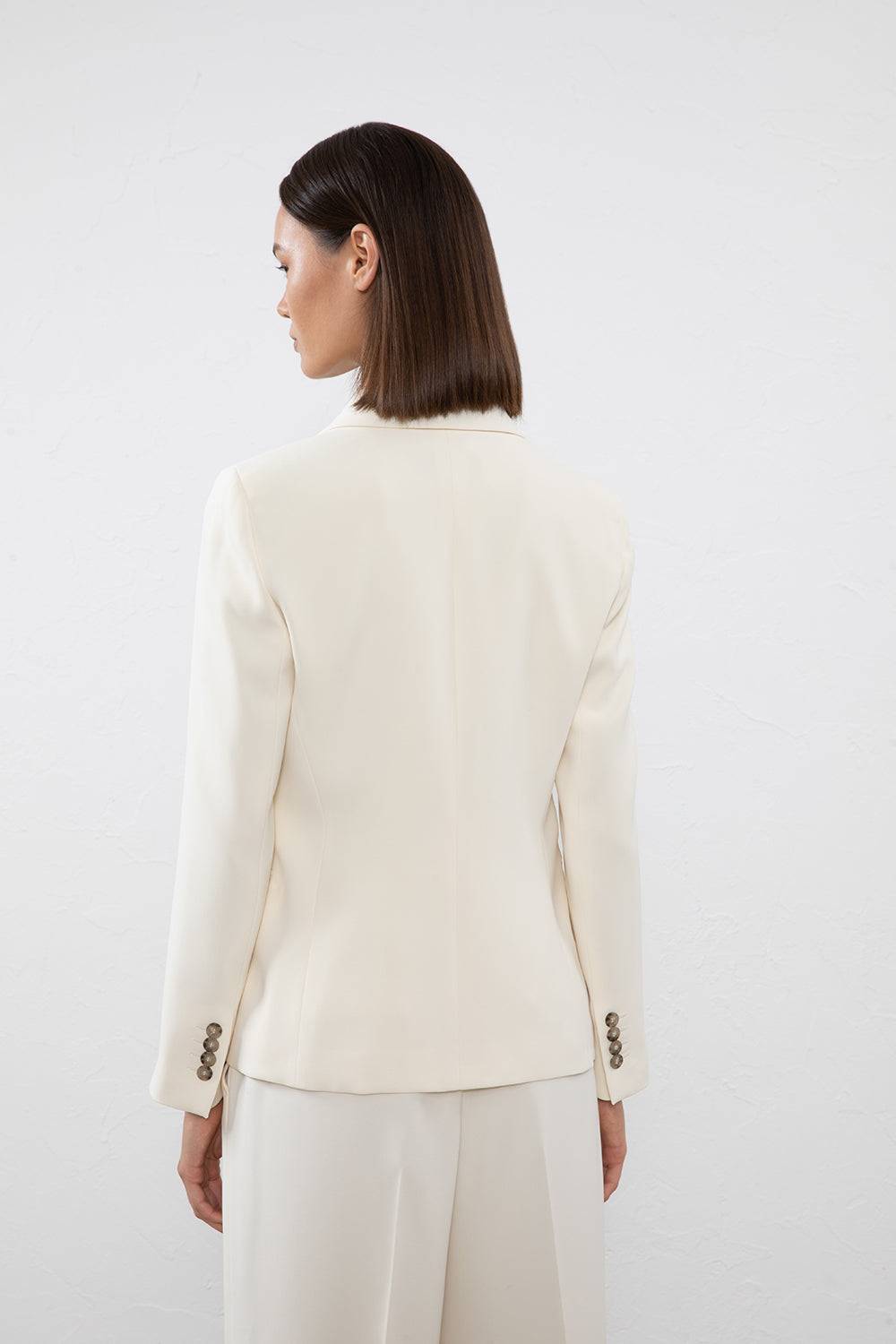 Peserico Blazer doppiopetto in cady crepe Qualità Garantita