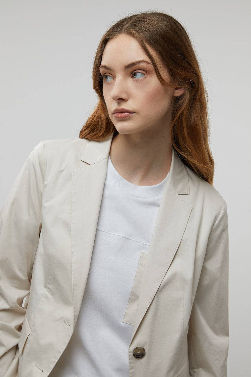 Peserico Blazer monopetto in raso leggero di cotone stretch Acquista Ora