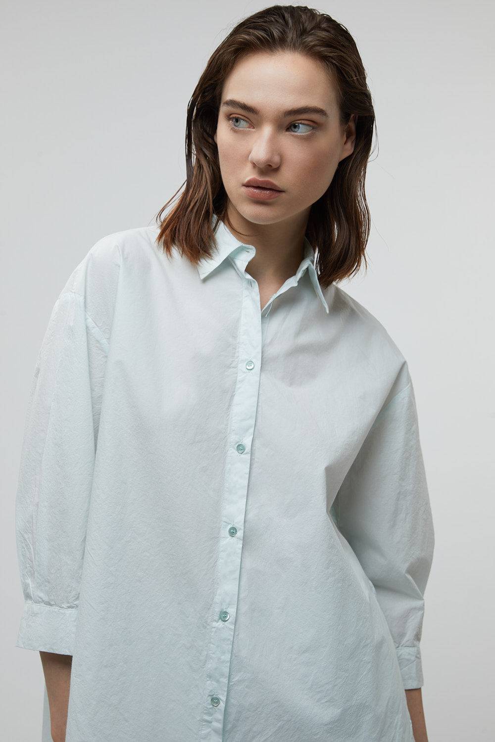 Peserico Camicia in popeline di cotone clean unito Fino Al -60%