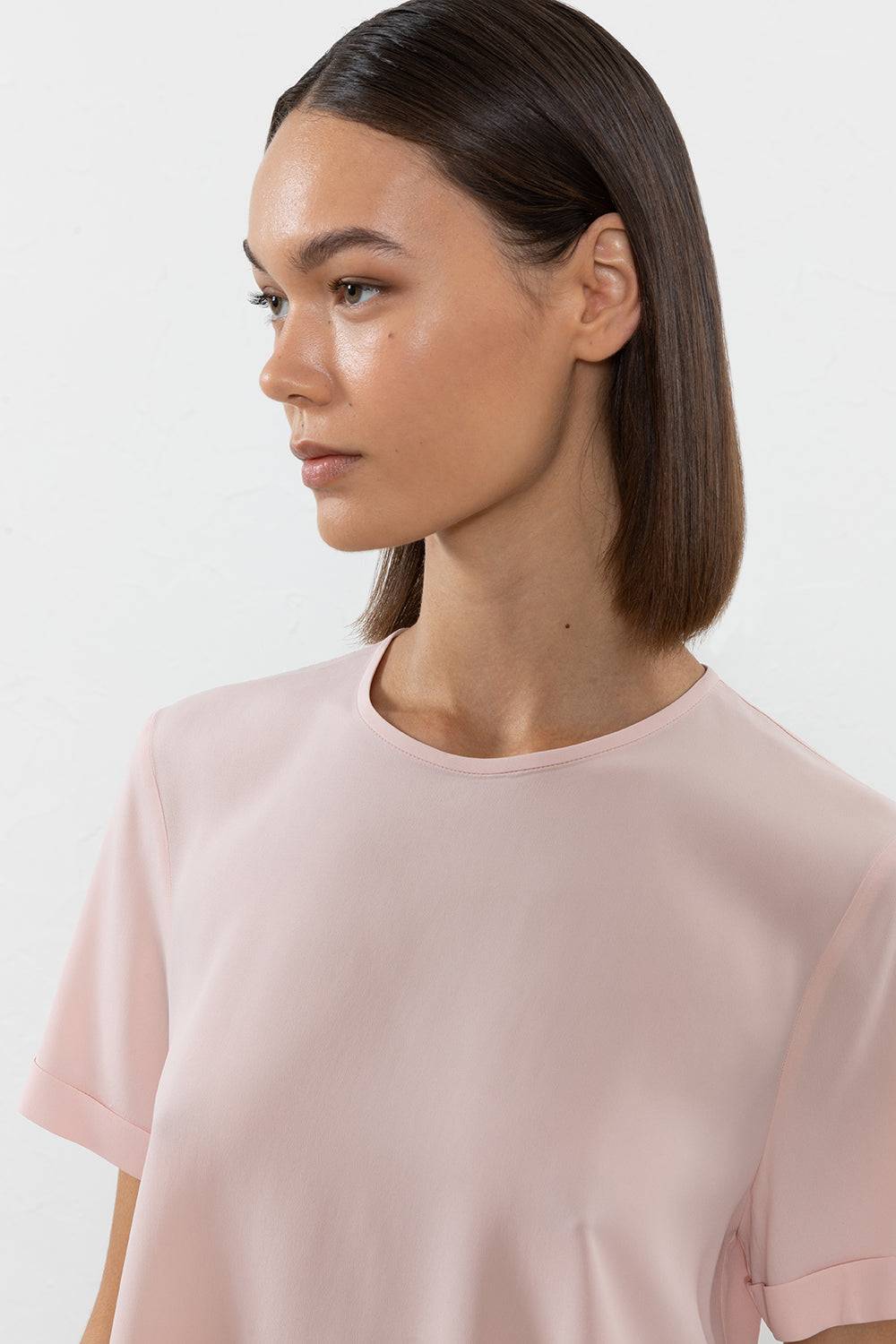 Peserico T-shirt in crepe de chine misto seta Nuova
