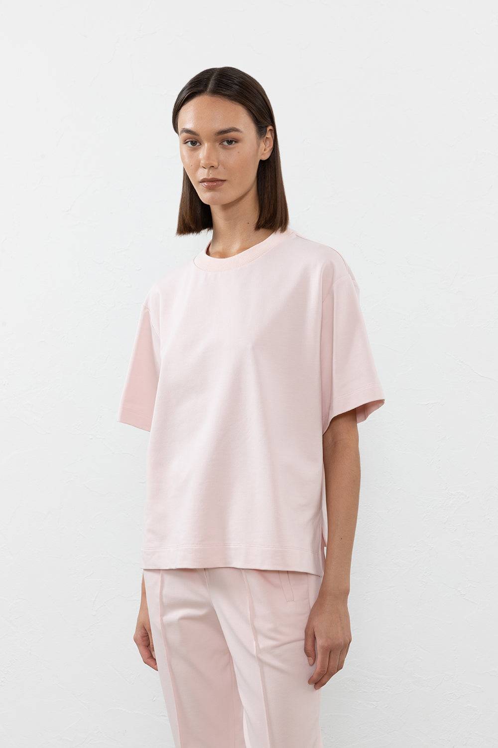 Peserico T-shirt in felpa leggera di cotone Sconto di tempo limitato