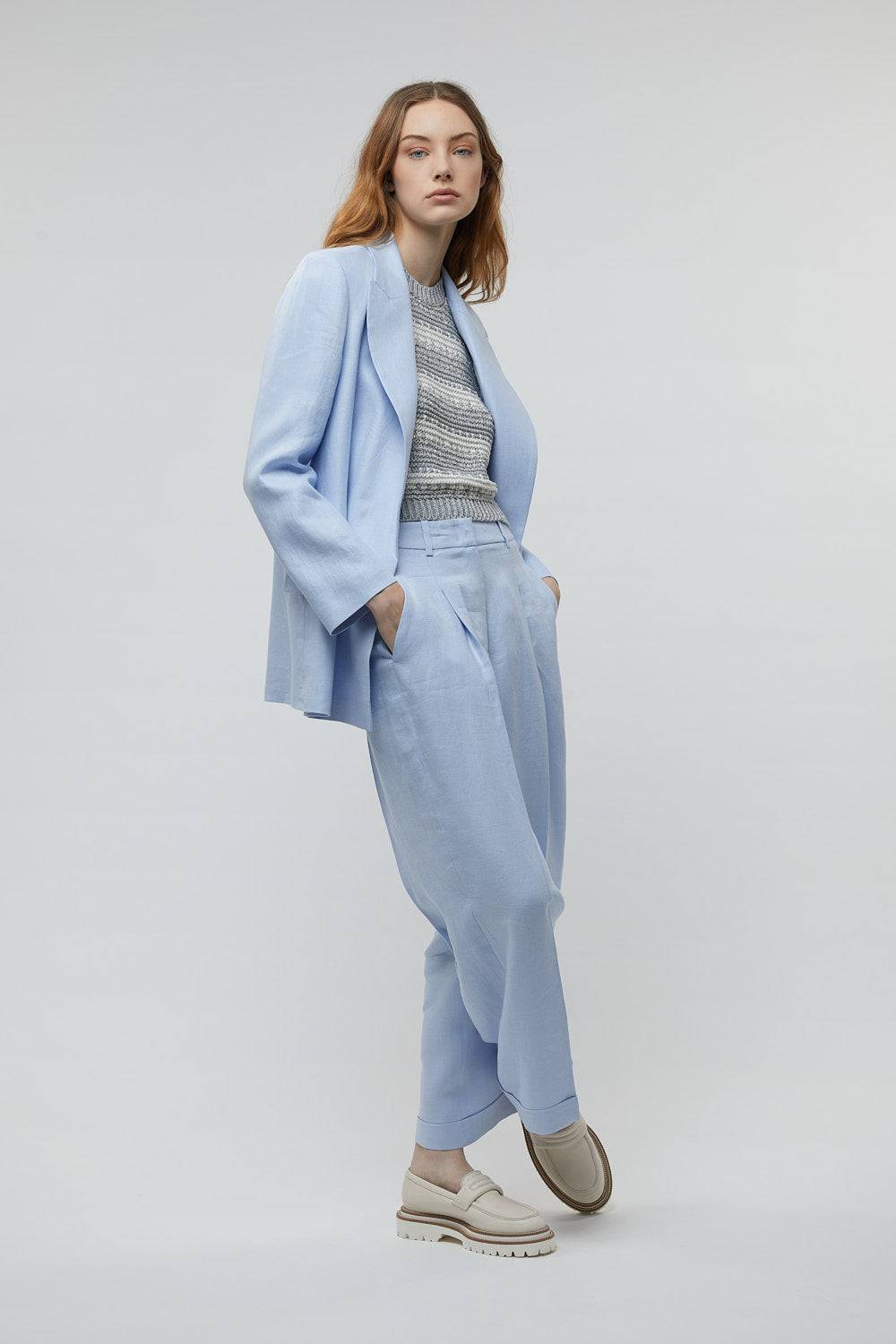 Peserico Top in filato di viscosa, lino, lurex e paillettes Negozio online di fabbrica