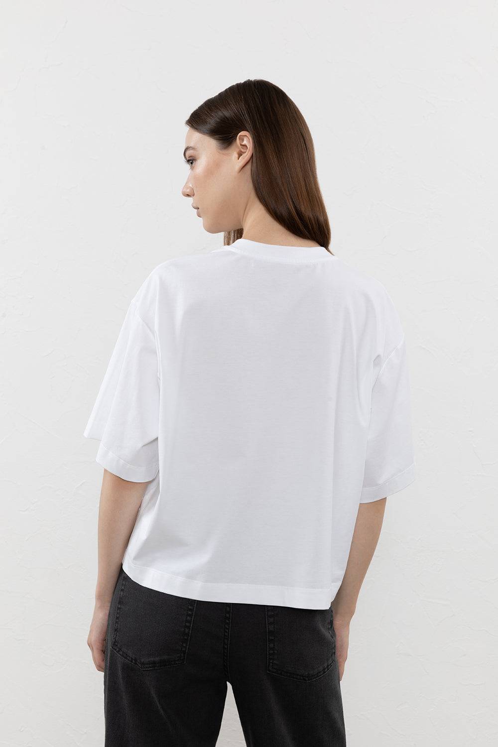 Peserico T-shirt in jersey di cotone Prezzo di fabbrica