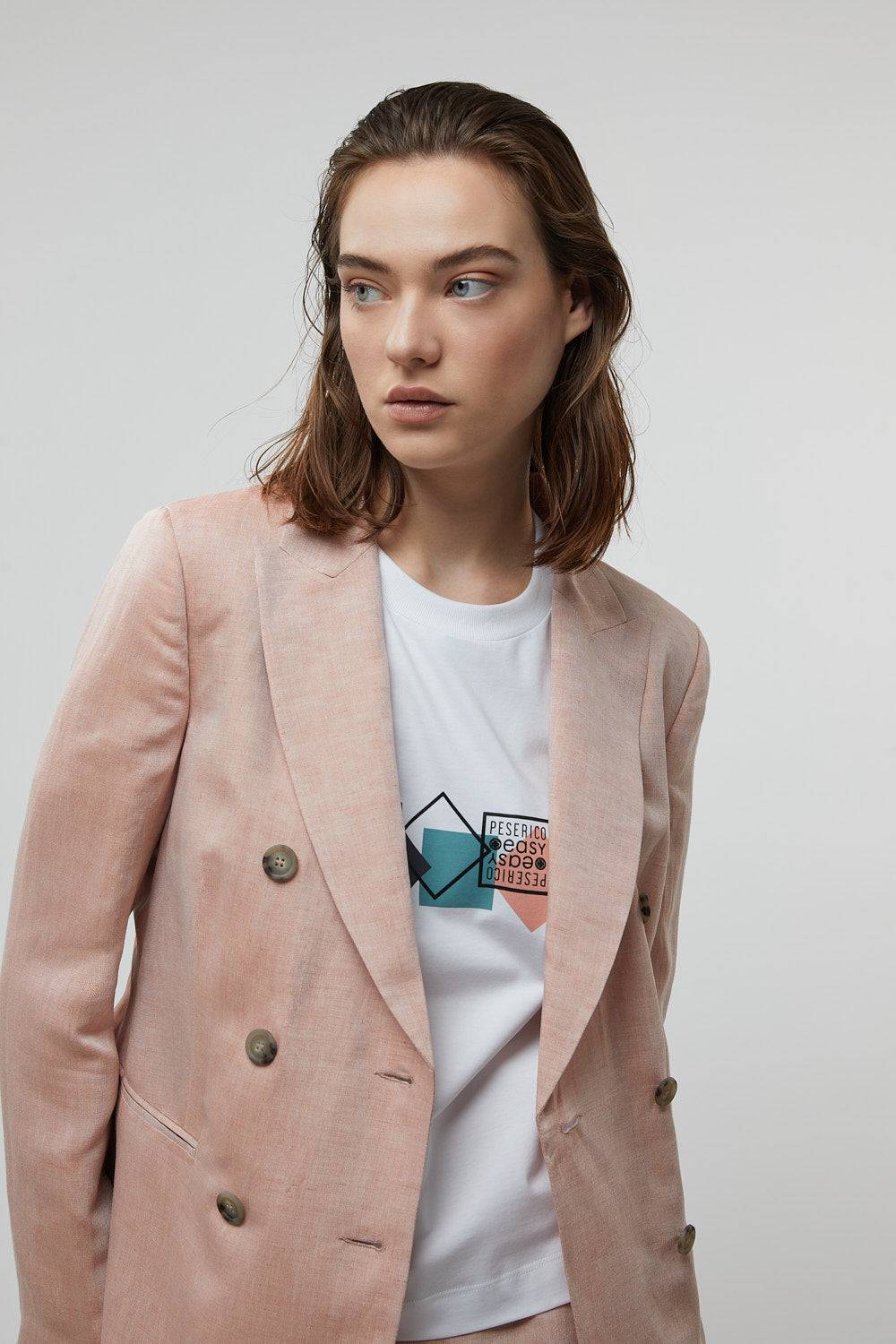 Peserico T-shirt in jersey di cotone Prezzo di fabbrica