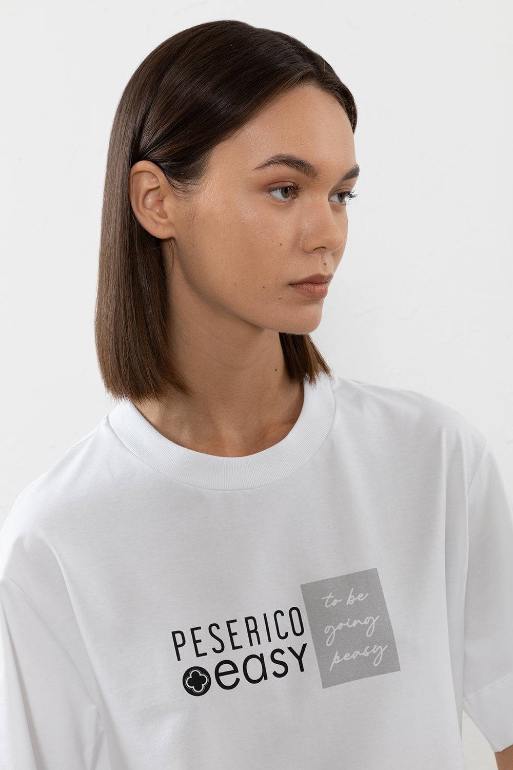 Peserico T-shirt in jersey di cotone Offerta speciale