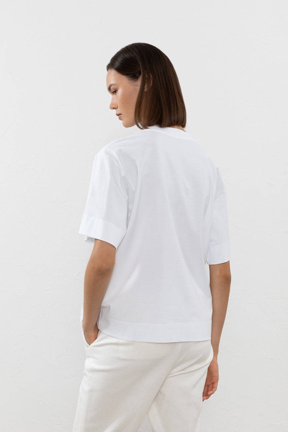 Peserico T-shirt in jersey di cotone Offerta speciale