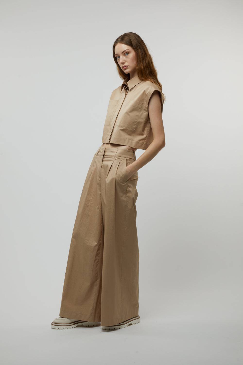 Peserico Pantalone in raso leggero di cotone mano vela Cyber Monday