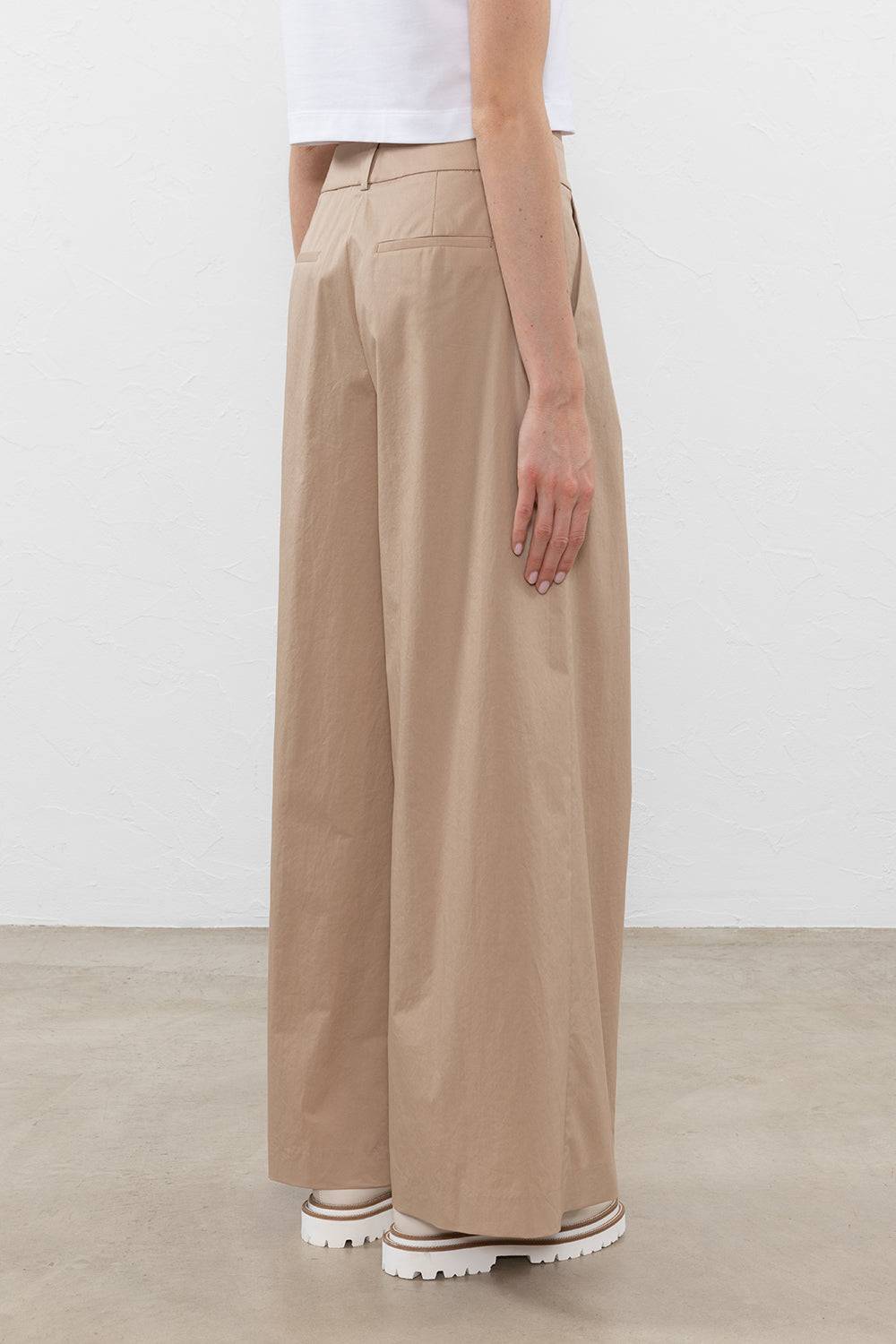 Peserico Pantalone in raso leggero di cotone mano vela Cyber Monday
