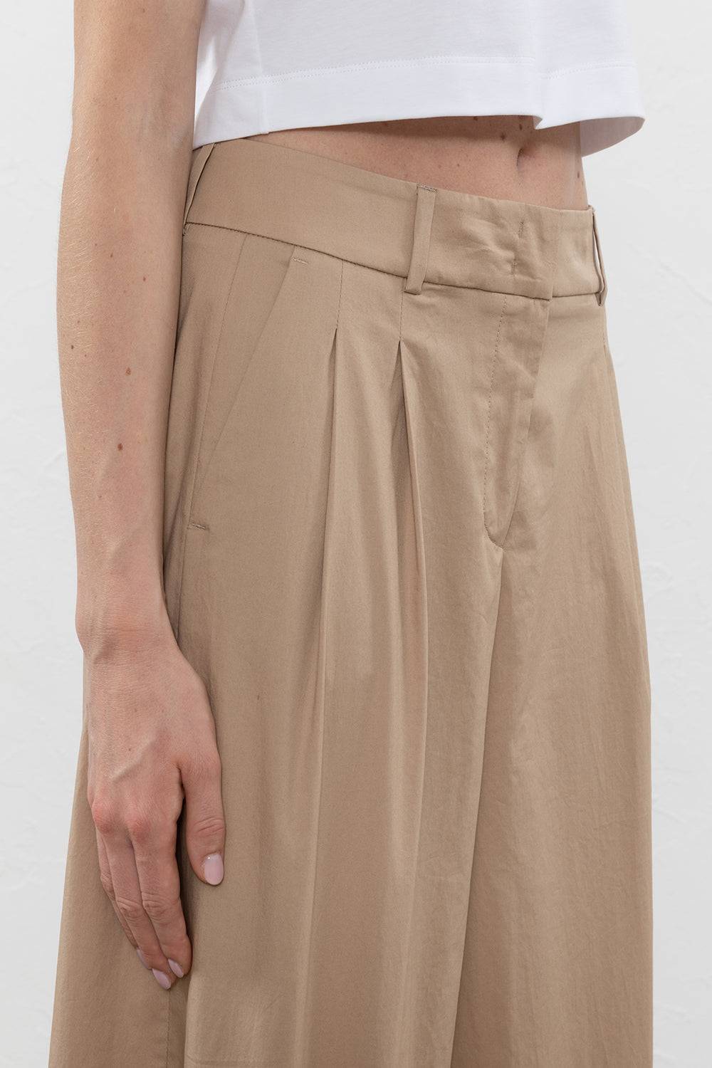 Peserico Pantalone in raso leggero di cotone mano vela Cyber Monday