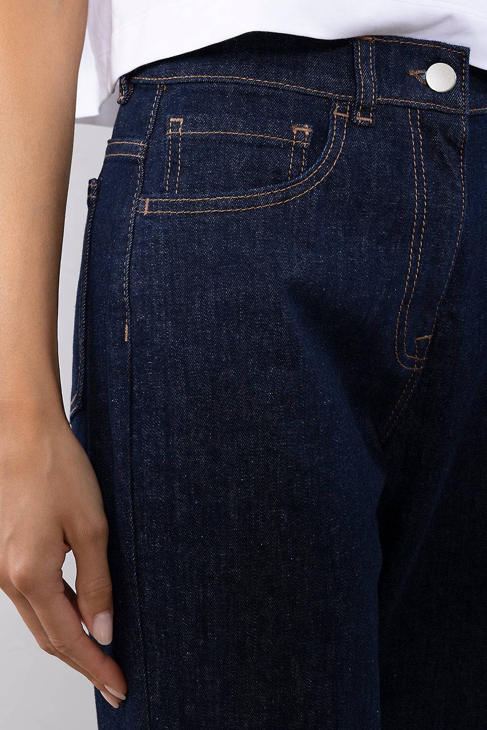 Peserico Pantalone in leggero denim in cotone comfort Offerta Giorno del Papà