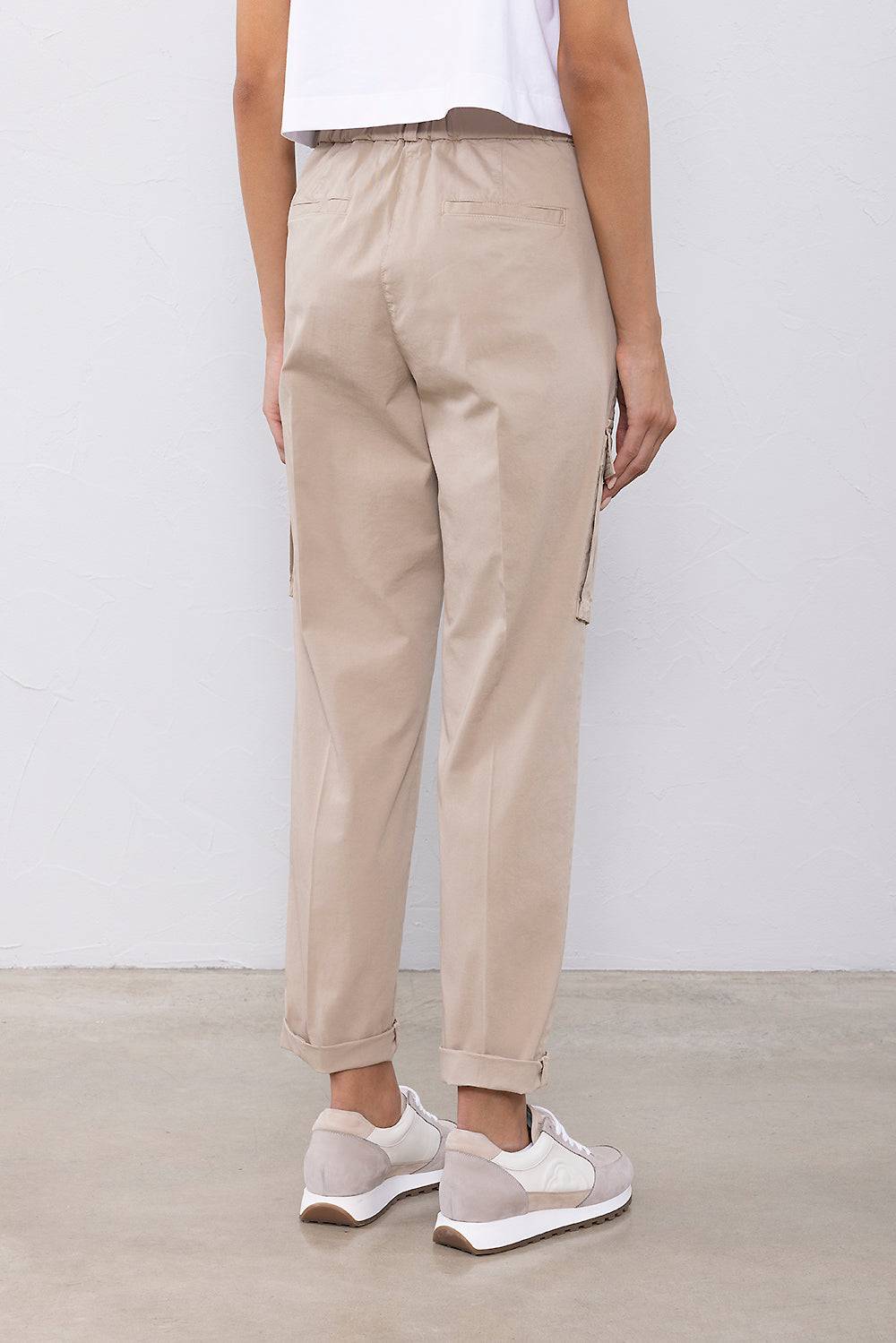 Peserico Pantalone in gabardina leggera di cotone Smaltimento dello stoccaggio