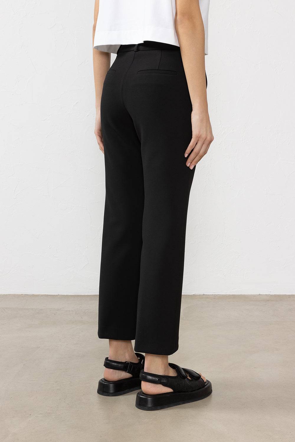 Peserico Pantalone in tela doppia di viscosa e cotone stretch Vendita calda