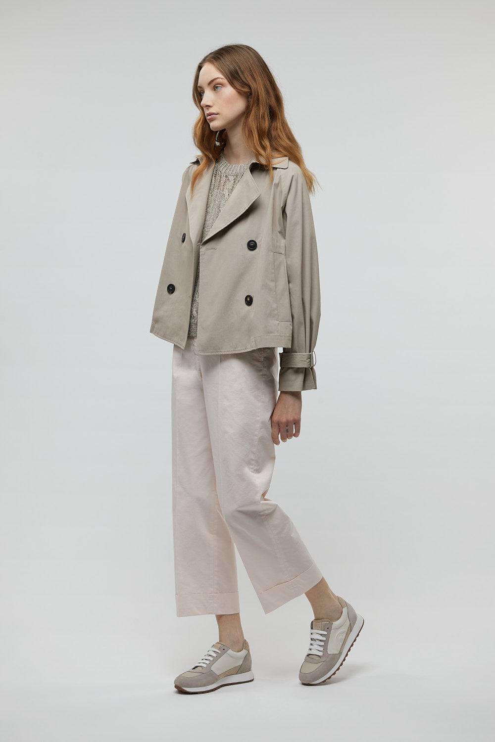 Peserico Pantalone dritto alla caviglia con risvolto Latest fashion