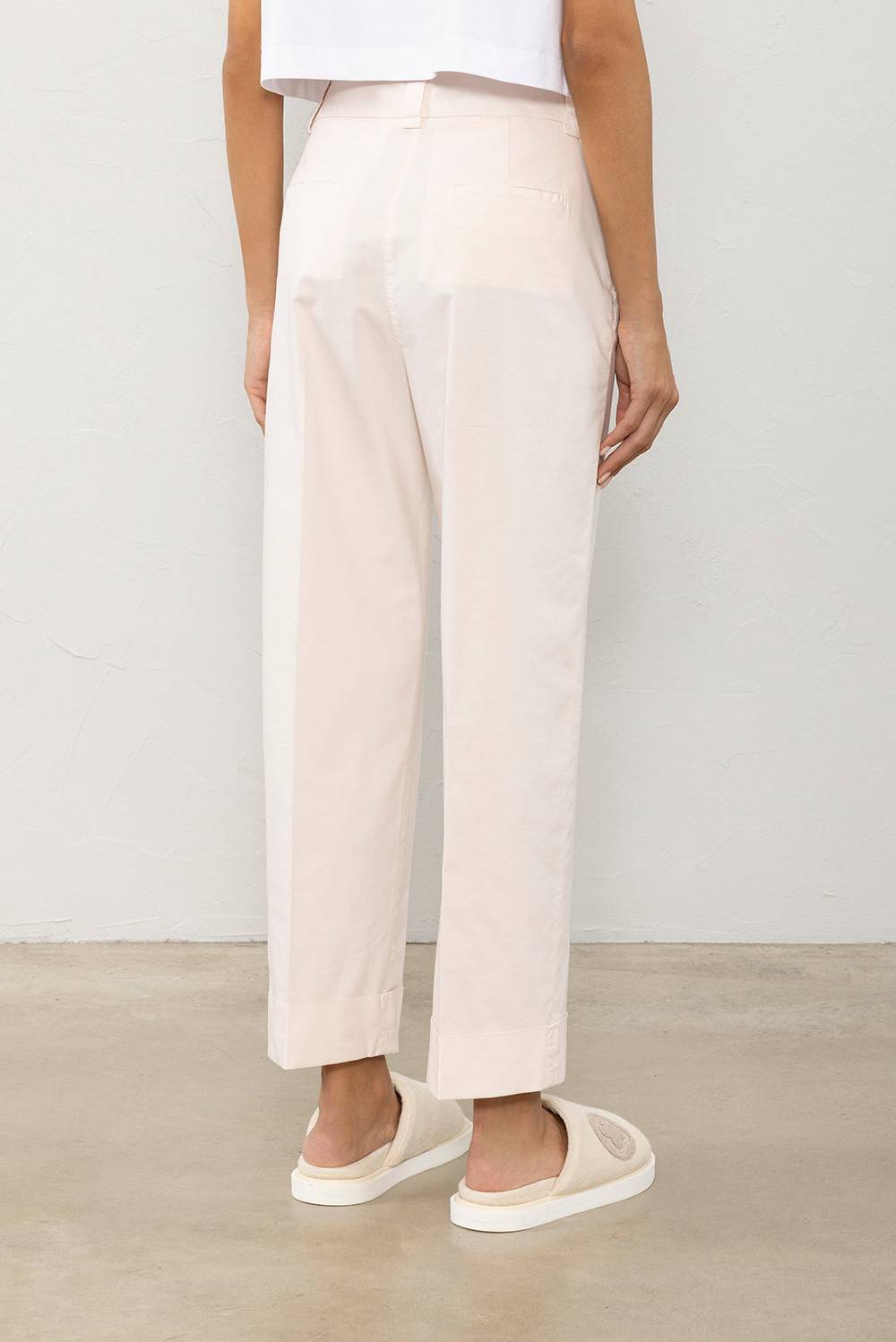 Peserico Pantalone dritto alla caviglia con risvolto Latest fashion
