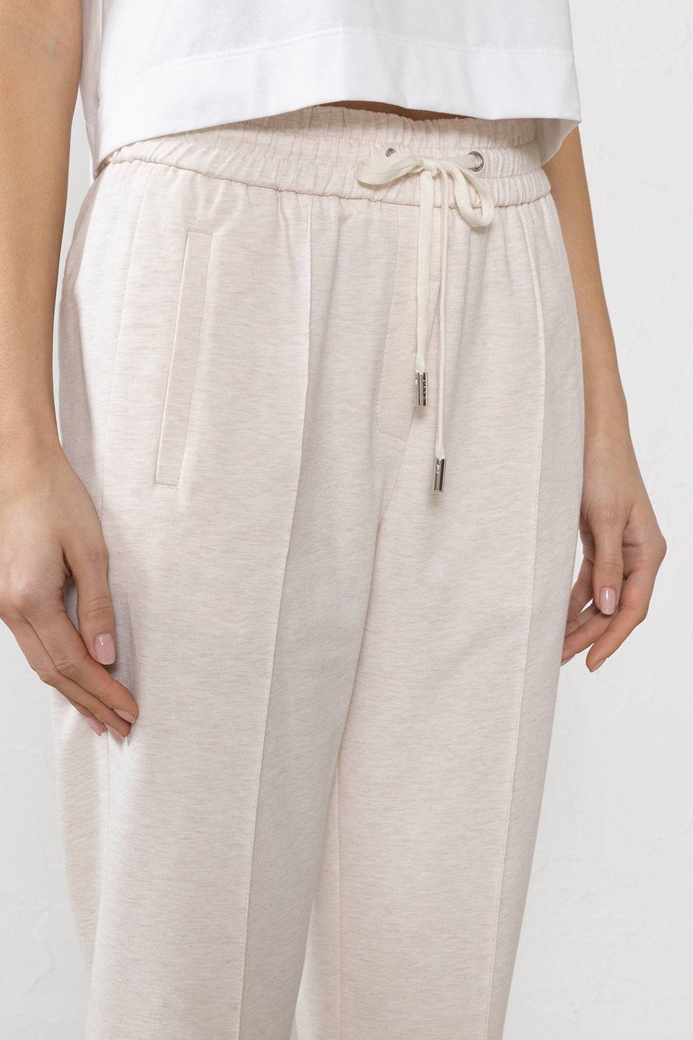Peserico Pantalone in felpa leggera di cotone Offerte esclusive