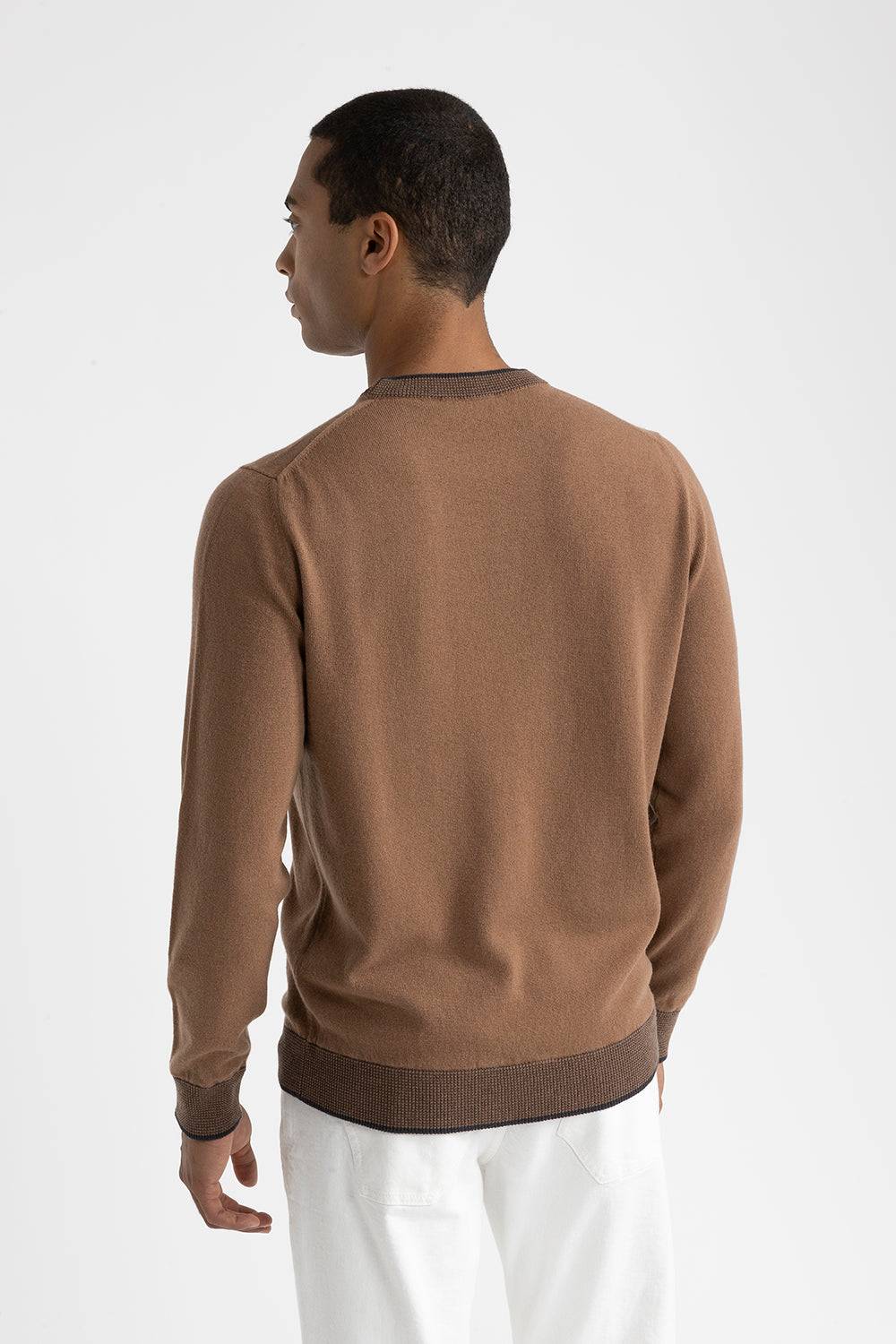 Peserico Maglia girocollo in lana, seta e cashmere Sconti VIP