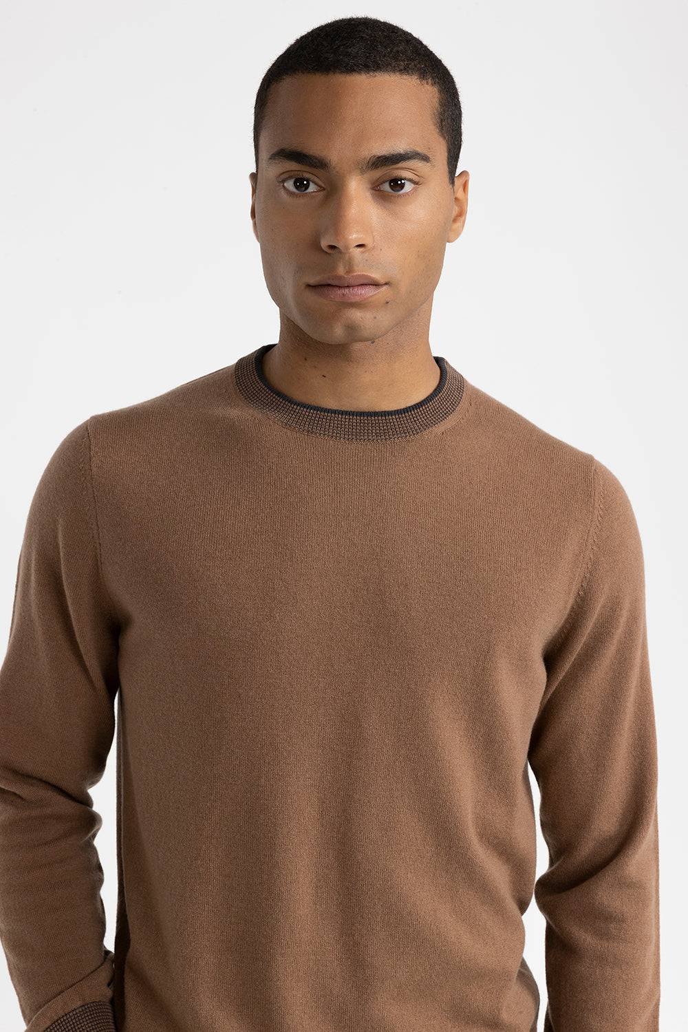 Peserico Maglia girocollo in lana, seta e cashmere Sconti VIP