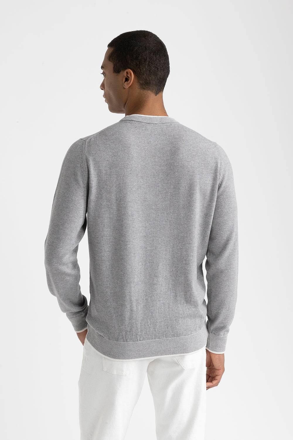 Peserico Maglia girocollo in lana, seta e cashmere Prezzo basso