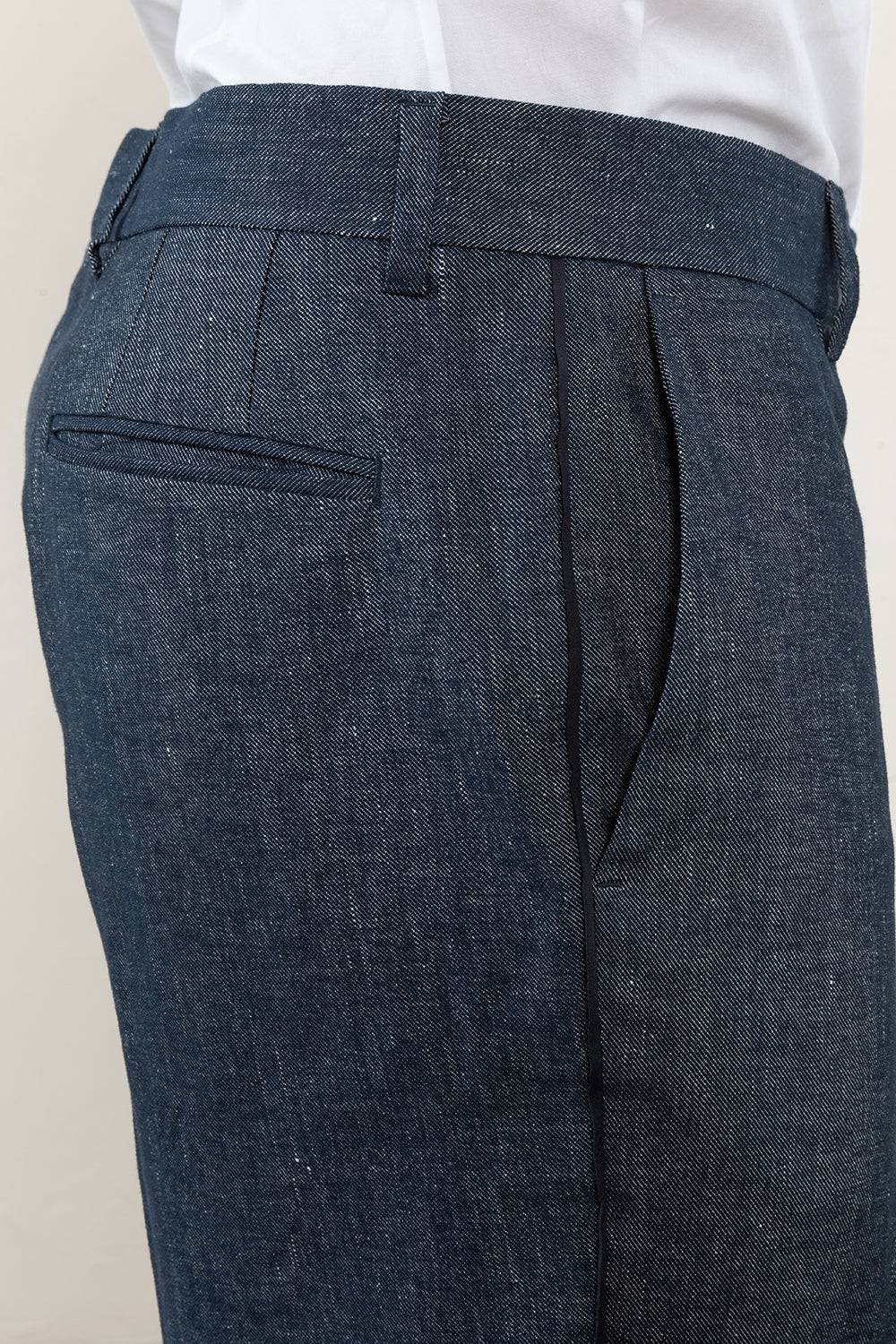 Peserico Pantalone flat in lino cotone Fino al 65% di sconto