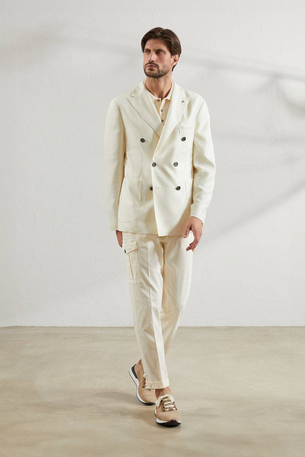 Peserico Pantalone chino in gabardina di cotone stretch Fino al 55% di sconto