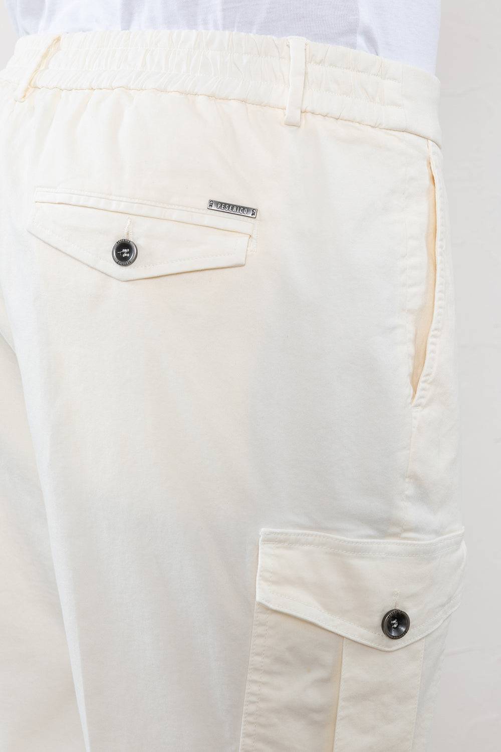 Peserico Pantalone chino in gabardina di cotone stretch Fino al 55% di sconto