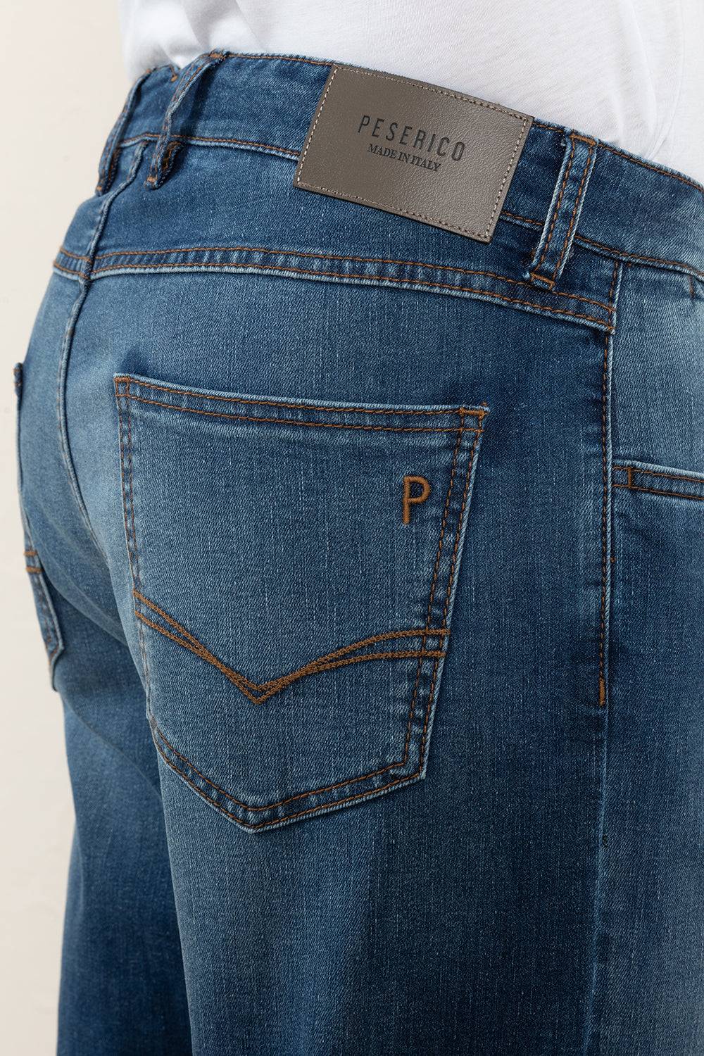 Peserico Pantalone in leggero denim di cotone Super sconto