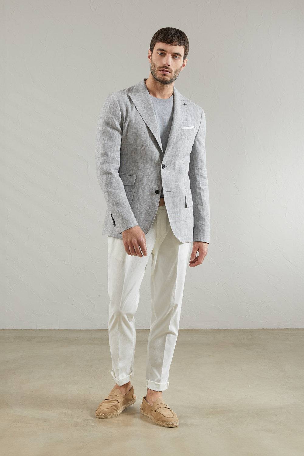 Peserico Pantalone chino in gabardina di cotone stretch Officina