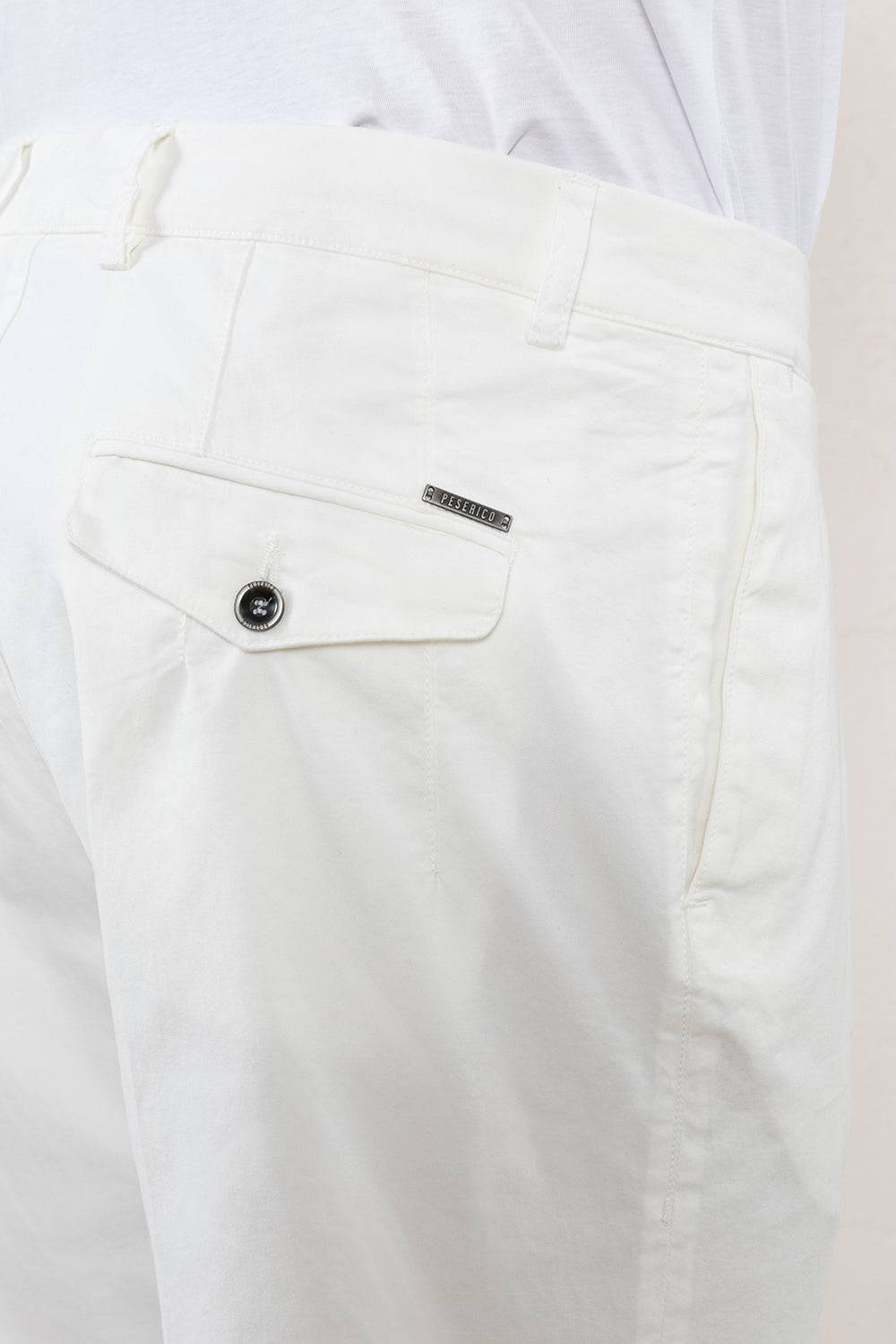 Peserico Pantalone chino in gabardina di cotone stretch Officina