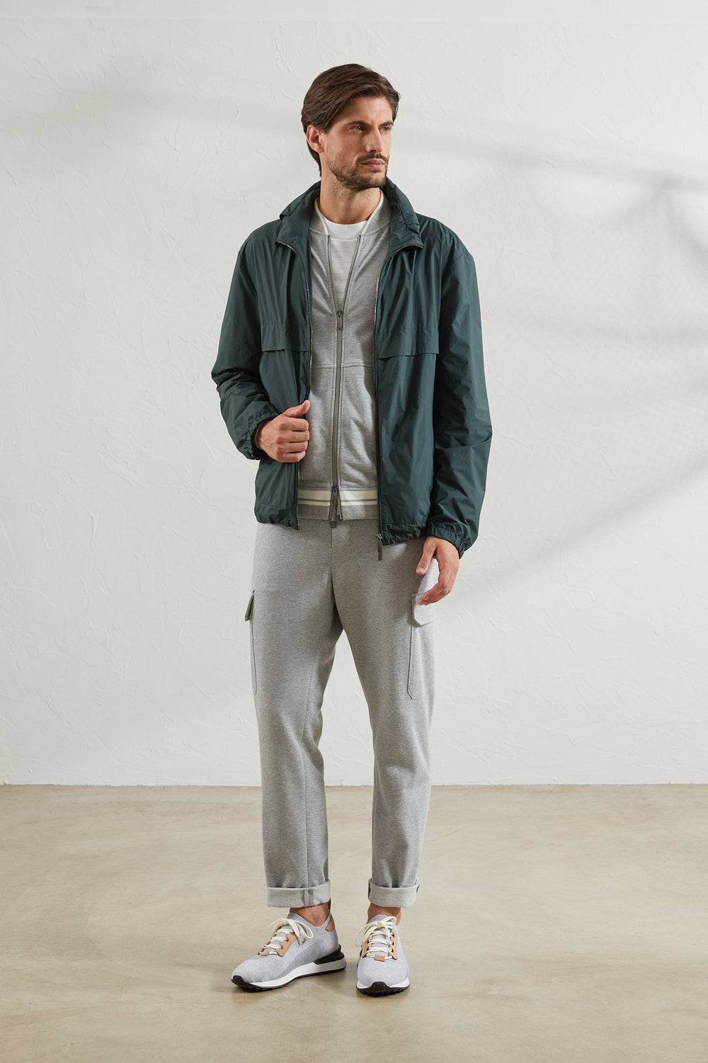 Peserico Pantalone jogger in morbido jersey di cotone mélange Esporta salva