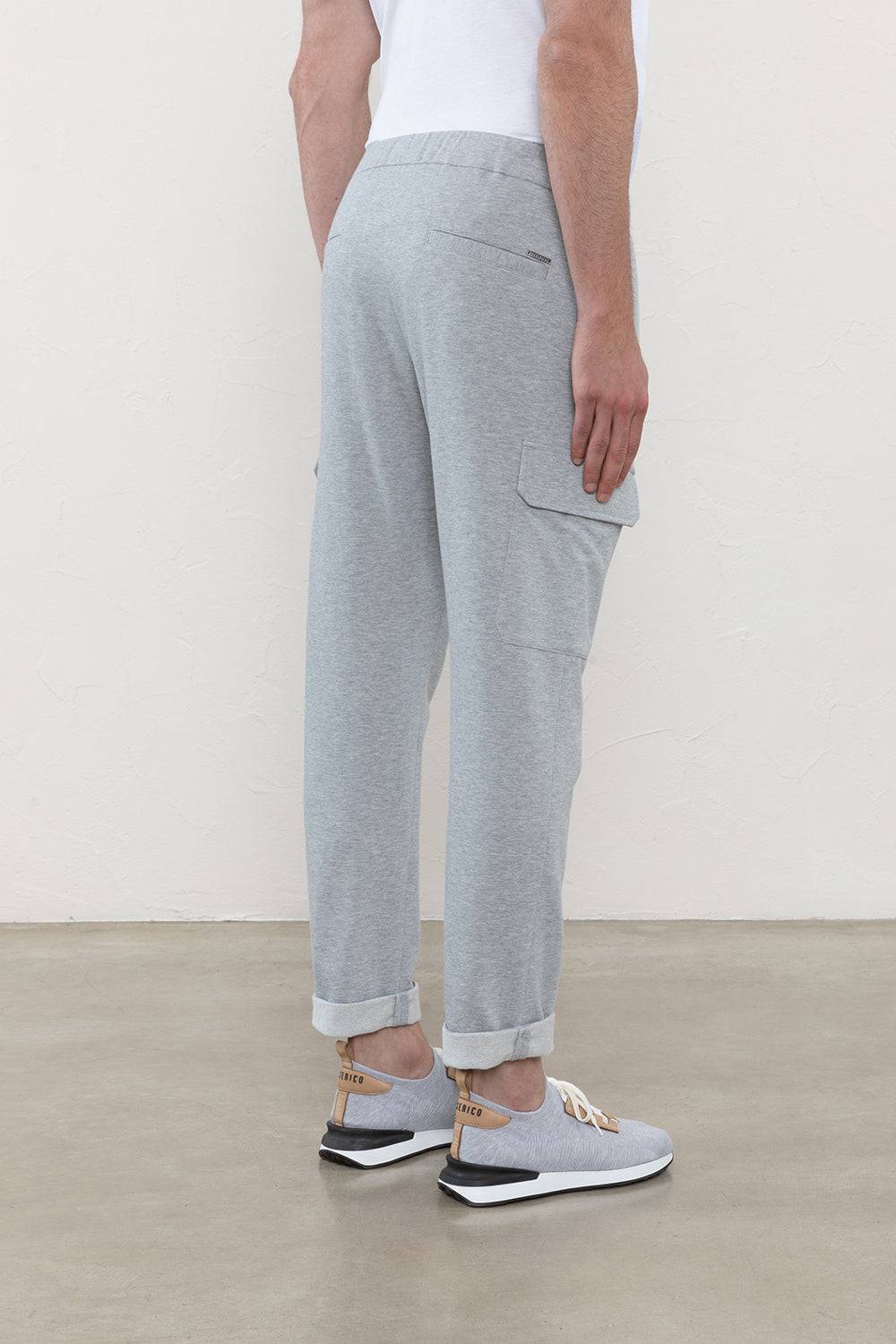 Peserico Pantalone jogger in morbido jersey di cotone mélange Esporta salva