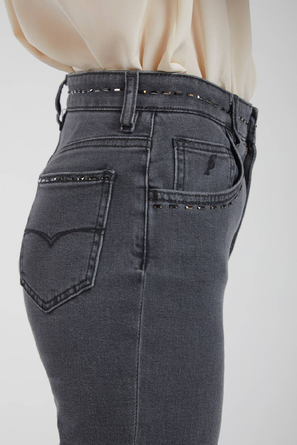 Piazza Sempione JENNIFER Pantalone 5 tasche bootcut in denim Sconto