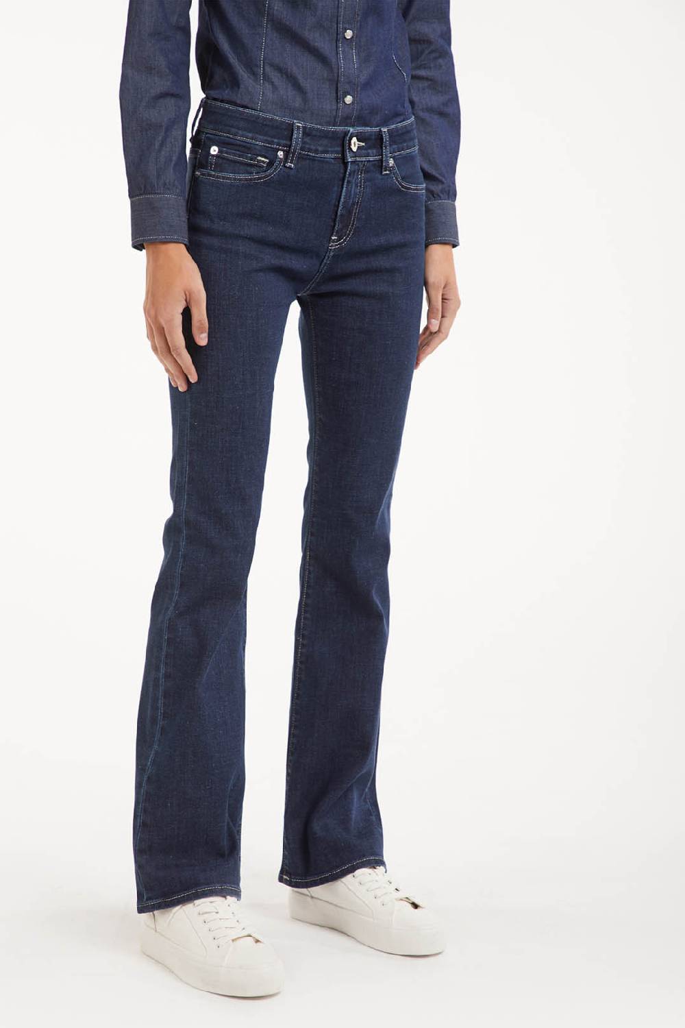 Piazza Sempione JENNIFER Pantalone in denim blu elasticizzato In Saldo