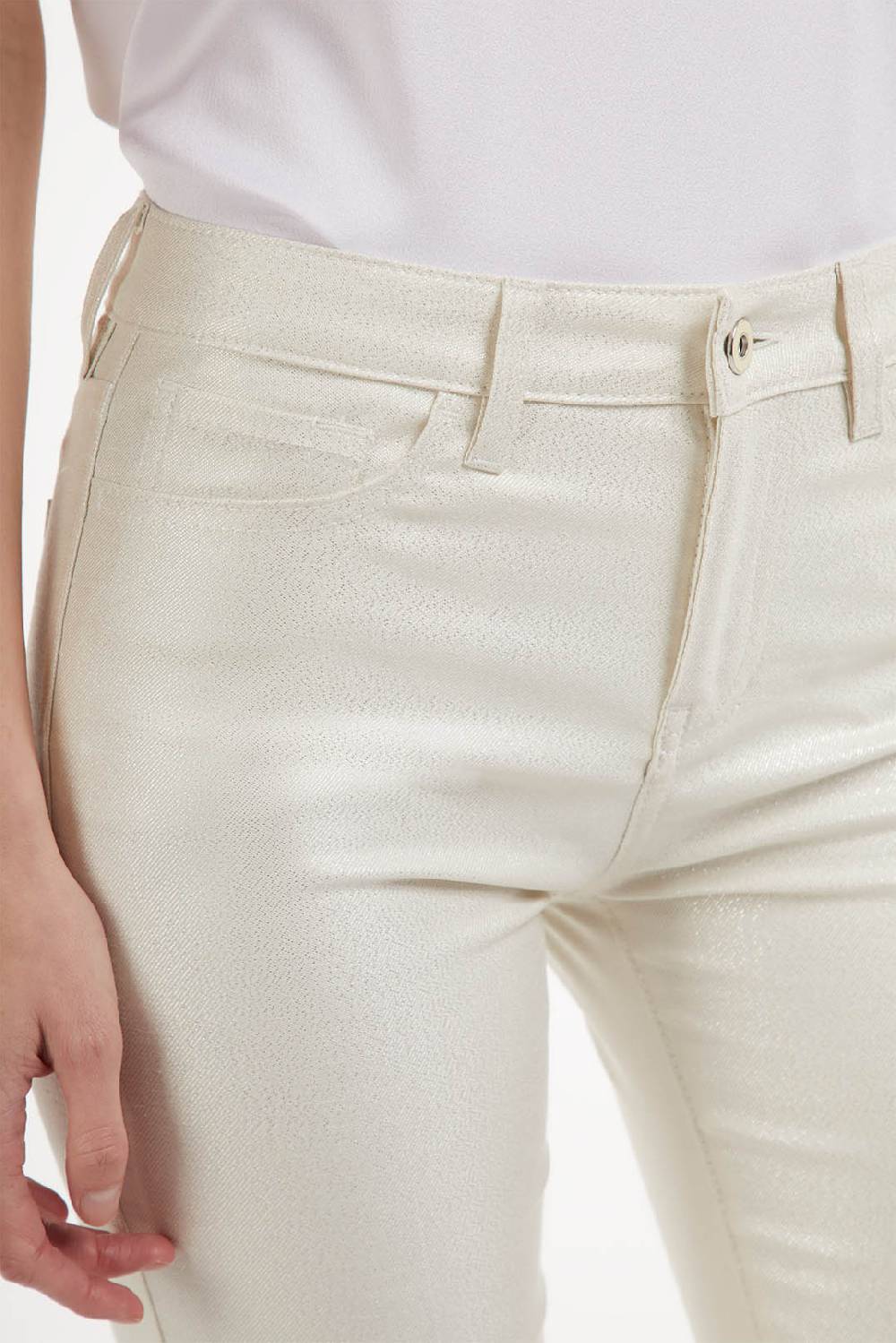 Piazza Sempione JENNIFER Pantalone bootcut effetto acqua Nuova