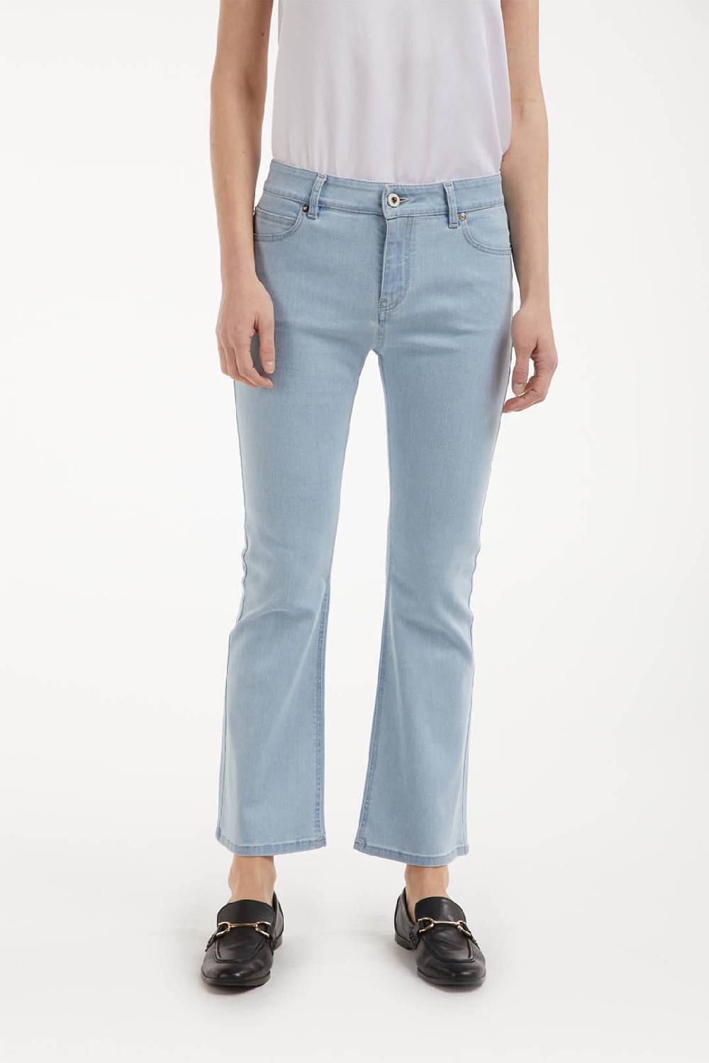 Piazza Sempione OLIVIA Pantalone in denim blu elasticizzato Moda