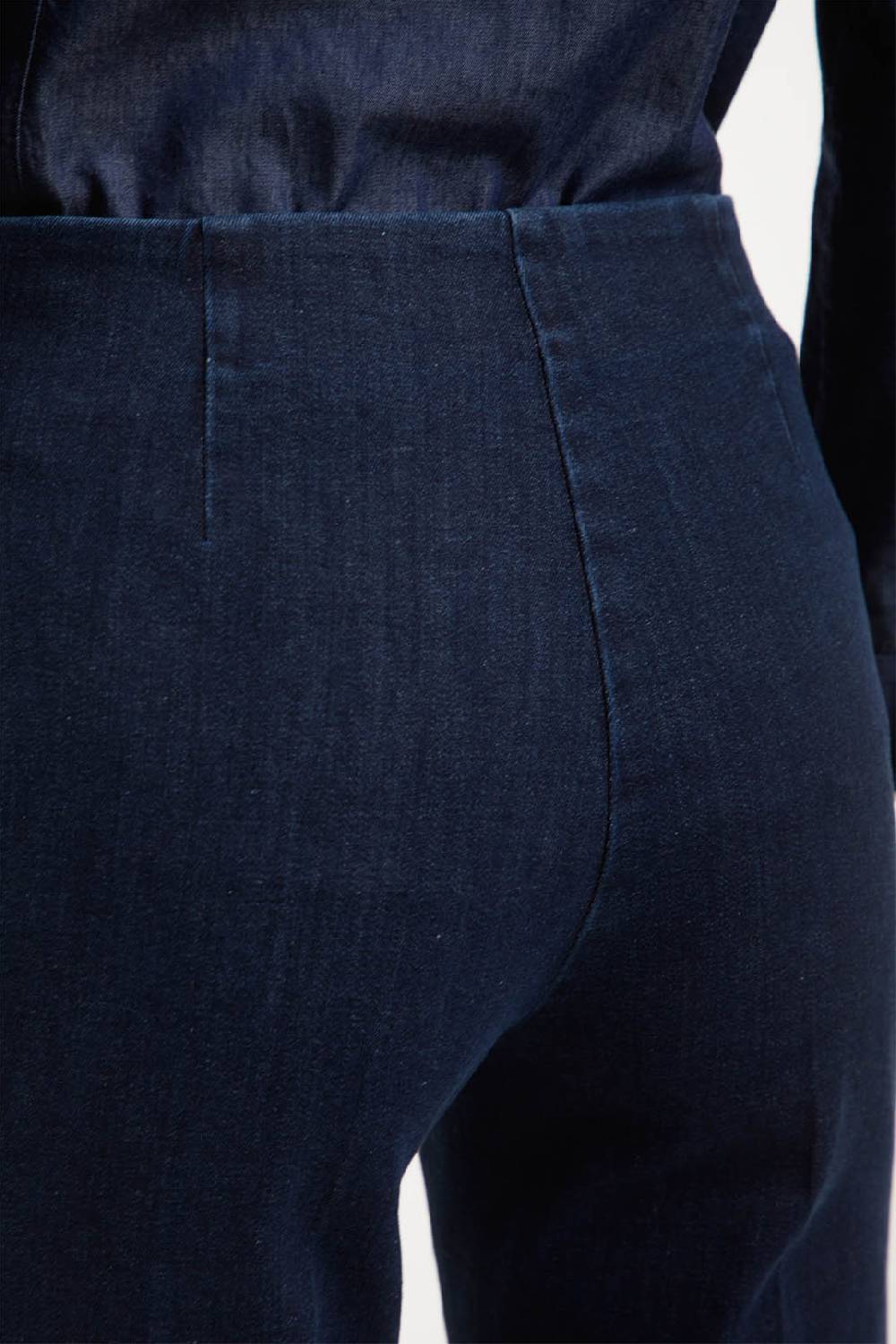 Piazza Sempione AUDREY pantalone iconico AUDREY in denim blu elasticizzato Nuovo