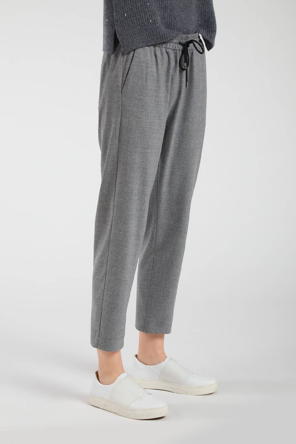 Piazza Sempione KATIE Pantalone con coulisse in lana Fino Al -60%