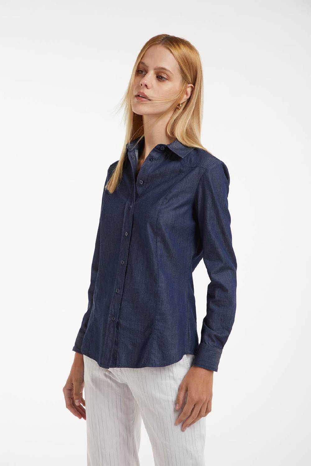 Piazza Sempione Camicia western in denim In Linea