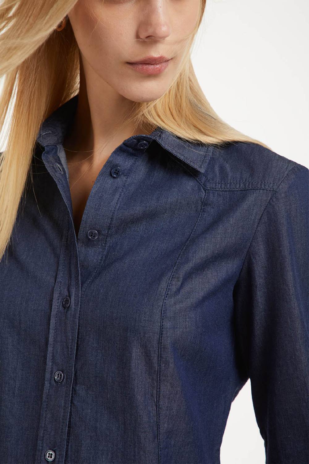 Piazza Sempione Camicia western in denim In Linea