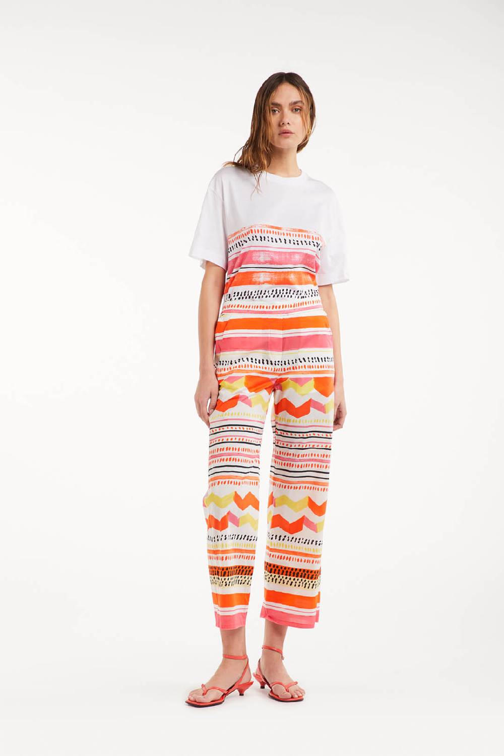 Piazza Sempione T-shirt in jersey di cotone Consegna Veloce