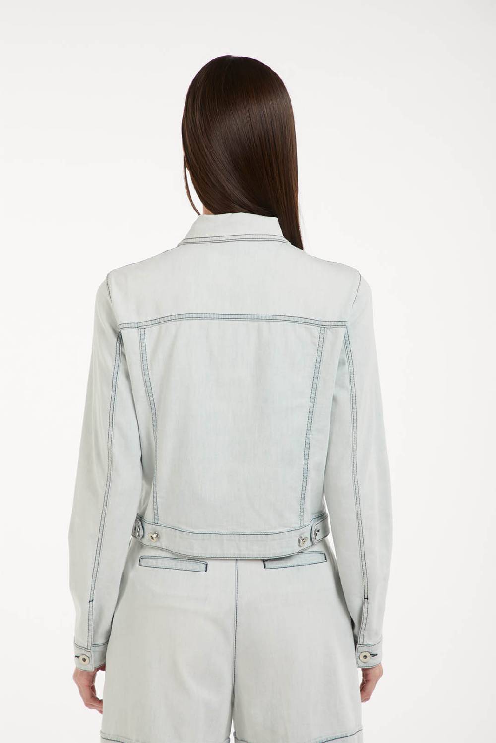 Piazza Sempione Giubbino in denim cotone seta Fino Al -60%